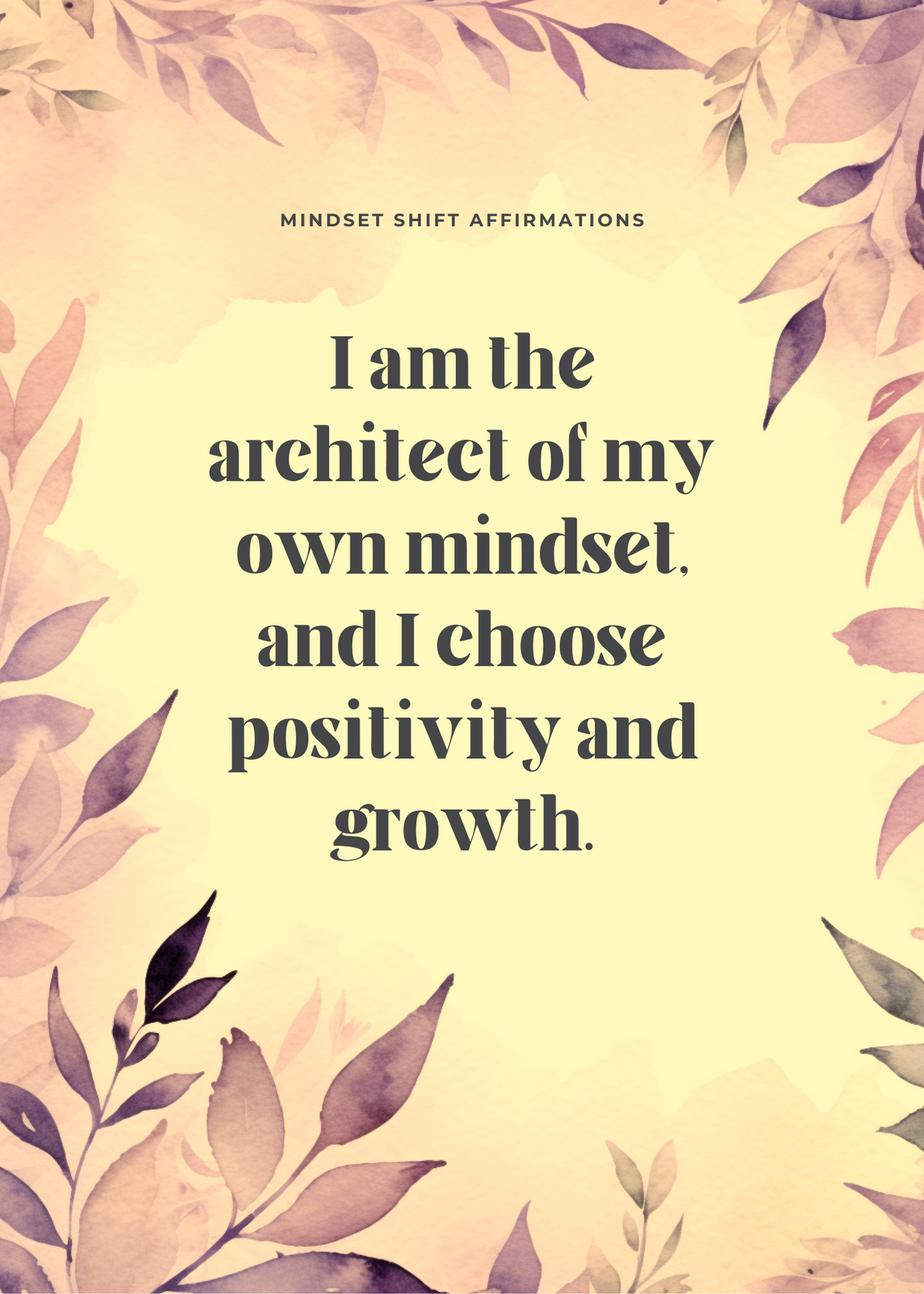The Mindset Shift Journal and 30 Affirmations