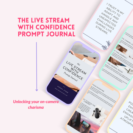 The Live Stream with Confidence Prompt Journal and 30 Affirmations
